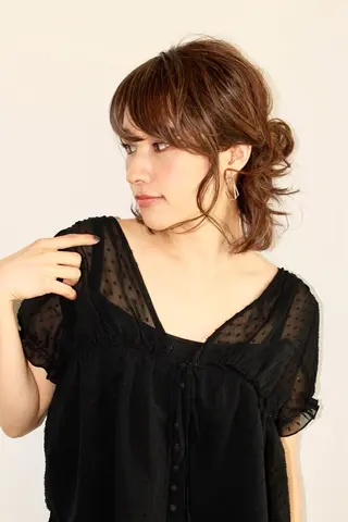 ヘアアレンジ 似合わせカット 田島智美のヘアスタイル