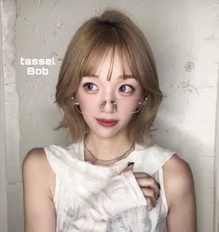 セミロング カラー Pocket仙台 💚モエリのヘアスタイル