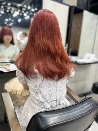 セミロング 濱川響太レディース カットモデルのヘアスタイル