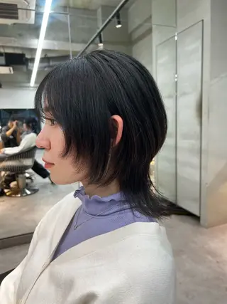 ショート カラー ヘアアレンジ 似合わせカラー× ウルフカット/ホマレのヘアスタイル