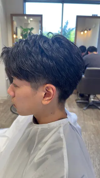 ショート パーマ メンズ 【メンズパーマ】比嘉 啓人のヘアスタイル