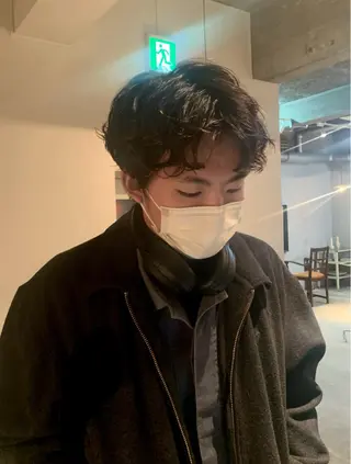 パーマ メンズ room3小出 奈央子のヘアスタイル