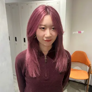 ロング おしゃれボブ/暖色 カラー🧶いろはのヘアスタイル