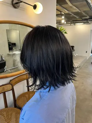 ミディアム モモセ ユメトのヘアスタイル