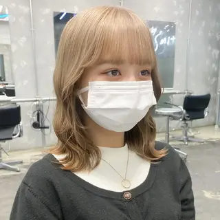 ミディアム カラー 💗💗韓国レイヤー yu-ki💗💗のヘアスタイル