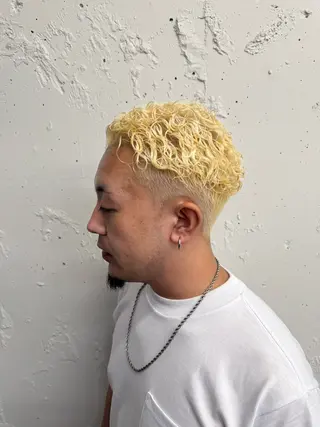 ショート カラー パーマ 💈メンズ特化💈 TASUKUのヘアスタイル