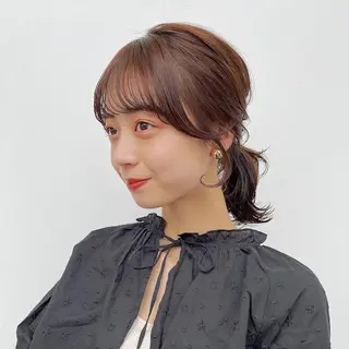 ミディアム カラー 🌱ボブ/レイヤー/ ベージュ/あやみ✨のヘアスタイル