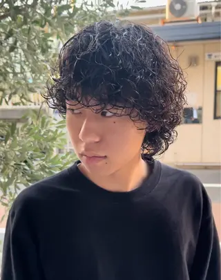 パーマ メンズ 年間2000名担当◎ パーマ職人/仲原佑樹のヘアスタイル