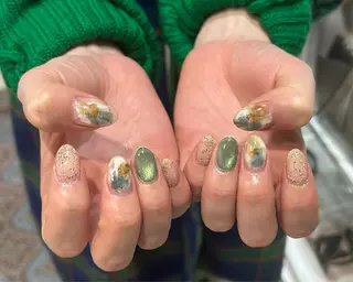 ネイル 0203ムニムサン 💙Harukaのネイルデザイン