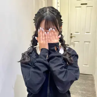 ヘアアレンジ ハイトーンカラー/ 長さだし🐇きょうかのヘアスタイル