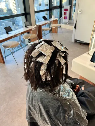 ミディアム カラー ✨髪質改善 縮毛矯正 艶髪 立川 コウキ✨のヘアスタイル