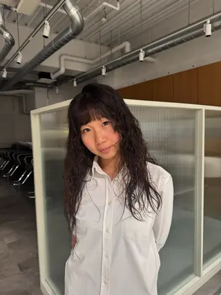 ロング パーマ 🐰パーマモデル募集 🐰大場杏里🐰のヘアスタイル