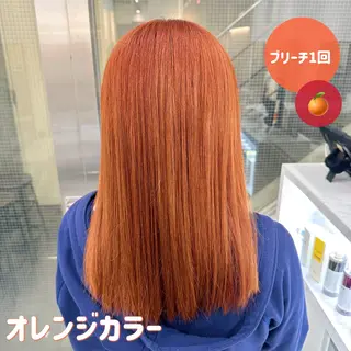 カラー 🍊暖色/ボブ chihiro🌼ོのヘアスタイル