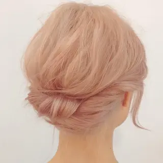 カラー ヘアアレンジ たなか ちあきのヘアスタイル