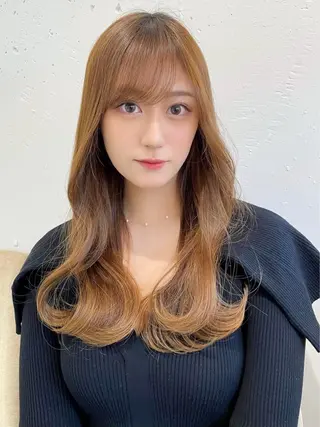 ロング 新宿/韓国レイヤー/ 顔周りカット松本美晴のヘアスタイル
