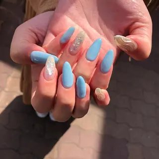 ロング カラー キッズ ネイル マツエク・マツパ 福田 加奈のネイルデザイン