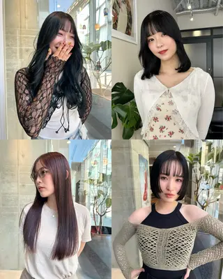 ミディアム カラー ヘアアレンジ DOULAQ所属・AKO .のヘアスタイル