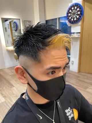 ショート カラー メンズ メンズパーマ 北原寿樹のヘアスタイル