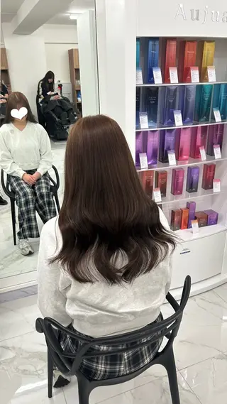 ロング カラー 艶カラー/レイ ヤー🖤Akaneのヘアスタイル