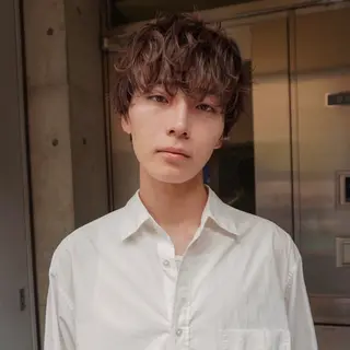 ショート パーマ メンズ MAI🦎 無造作パーマ メンズのヘアスタイル