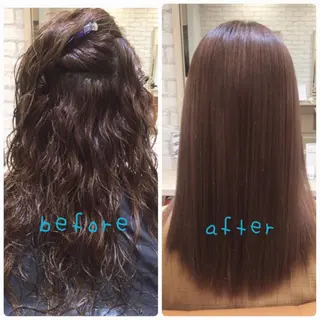 ミディアム セミロング ロング パーマ courage所属・kanako カナコのヘアスタイル