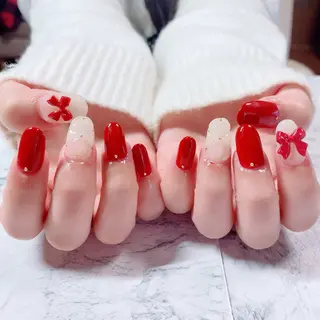 ネイル マジョリカ ブルーのネイルデザイン