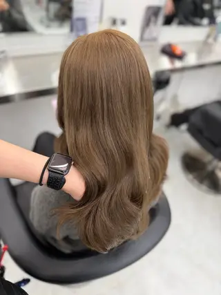 カラー 透ける透明感カラー 🎀anju/渋谷のヘアスタイル