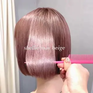 ショート カラー ヘアアレンジ 代表🎀 ふわモテ愛 され髪🩷yumiのヘアスタイル