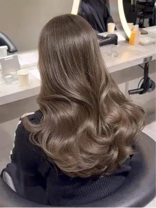 セミロング カラー Lond mare レイヤーカット/韓国のヘアスタイル