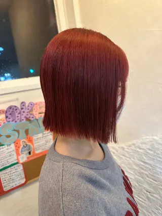 ミディアム カラー 木村 彩花のヘアスタイル