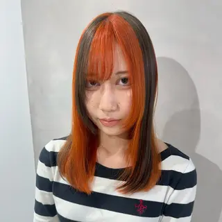 カラー デザインカラー/パー マ🦖外岡咲希🦖のヘアスタイル