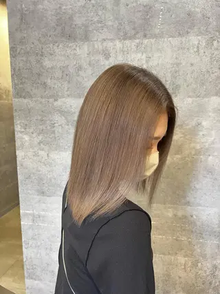 ミディアム 難波/ハイトーン 🦋AOI🦋のヘアスタイル