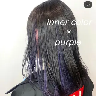 ロング カラー HOLON池袋所属・ウルフカット ハッシュカット/七海のヘアスタイル