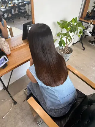 セミロング ひろし/髪質改善/ 縮毛矯正/透明感✨のヘアスタイル