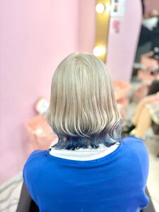 ミディアム カラー 甘ふわgirly🎀 ハイトーン🤍Ramのヘアスタイル