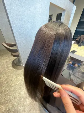 ロング 縮毛矯正、似合わせ カット✂️大谷勇輝のヘアスタイル