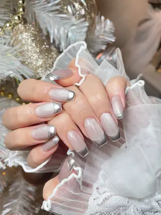 ネイル 23時まで❤︎韓国、 ワンホンネイルのネイルデザイン