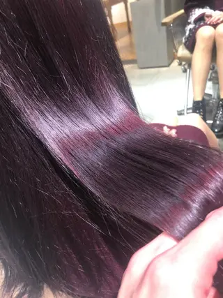 ロング カラー パーマ ヘアアレンジ メンズ キッズ ネイル マツエク・マツパ アグヘアースタッグ所属・fujiu ★のヘアスタイル