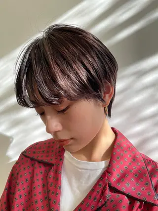 ショート カラー 笠原 健人のヘアスタイル