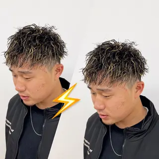 パーマ メンズ R/🤎 パーマ&ブリーチ🔥のヘアスタイル