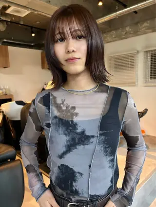 ミディアム カラー ᴄʜɪʜɪʀᴏ /透明感カラーのヘアスタイル