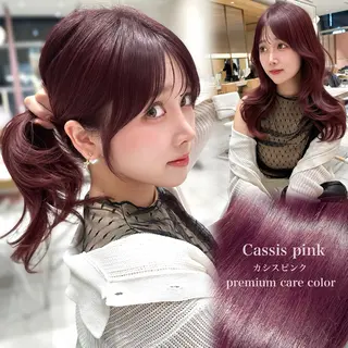 セミロング カラー 🇰🇷韓国風くびれ ヘア🇰🇷中村優大のヘアスタイル