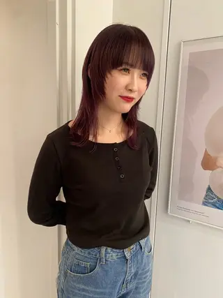 セミロング カラー riria/ボブ /ブラウンカラー🎀のヘアスタイル