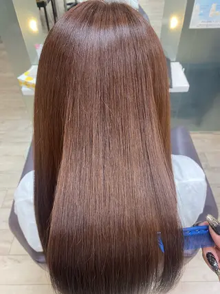 ロング カラー 福原 未来のヘアスタイル