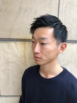 ショート カラー メンズ 髪質改善 MAKIのヘアスタイル