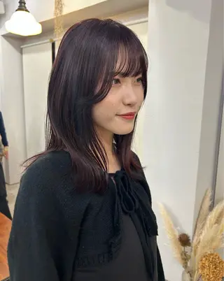 セミロング 本澤 朋香のヘアスタイル