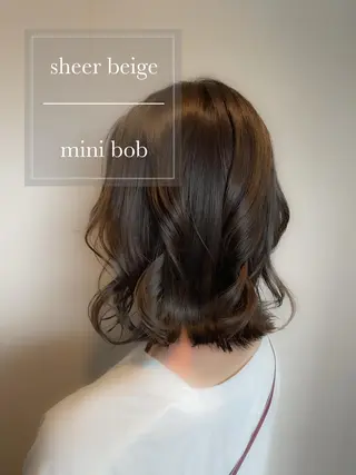 ミディアム カラー ヘアアレンジ topstylist 芳賀みなみのヘアスタイル