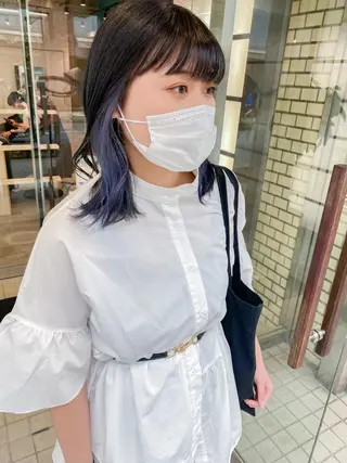 ミディアム カラー 韓国風スタイル 🍓MIZUKI🍓のヘアスタイル