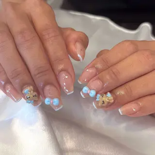 ネイル シュシュ 🎀 girly nailのネイルデザイン