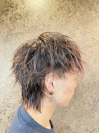 ショート パーマ メンズ メンズパーマ特化 カバヤマ　リョウのヘアスタイル